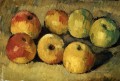 Manzanas Paul Cezanne Impresionismo bodegón